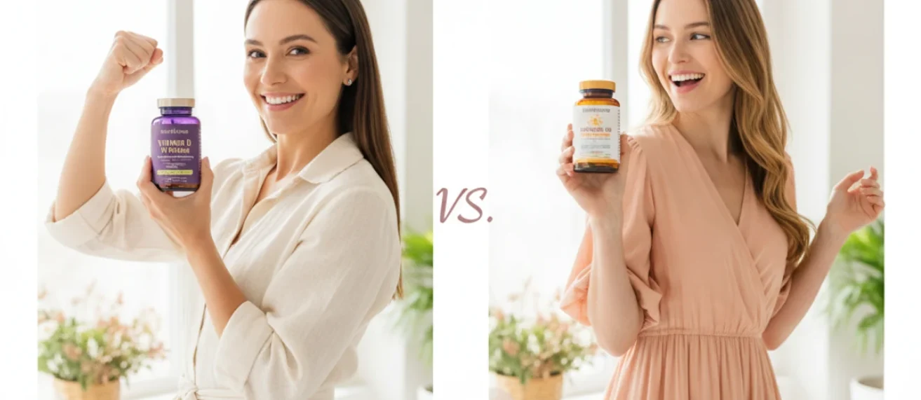 Nutrahara vs MegaFood vitamin D supplements for women